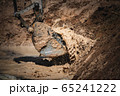 Digging the soil with large machinery Excavators 65241222