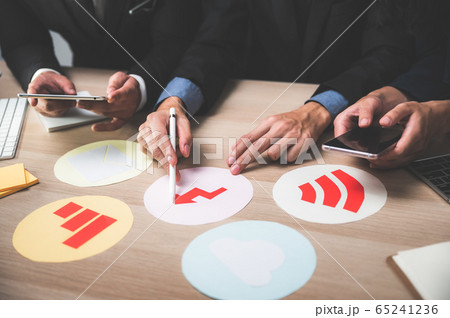 business teamwork concept. Marketing strategy 65241236
