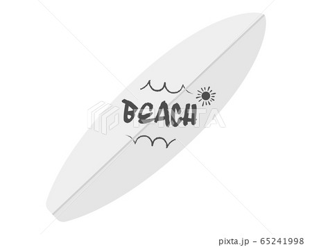 サーフボードのイラストのイラスト素材
