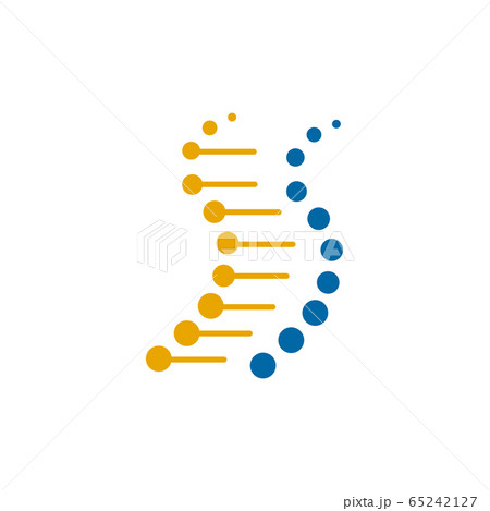 DNA Molecule logo design vector template 65242127