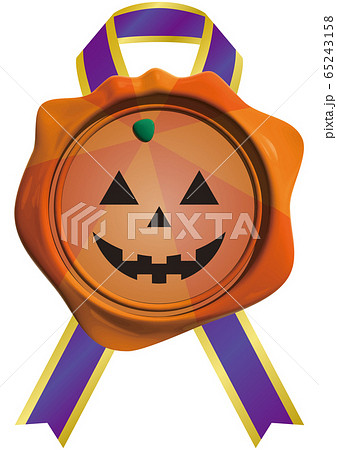 ベクターイラスト ジャックオーランタンのシーリングワックス ハロウィン かぼちゃ 背景透明のイラスト素材 65243158 Pixta