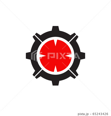Gear icon logo design for industrial company Gear icon logo design for industrial company 65243426