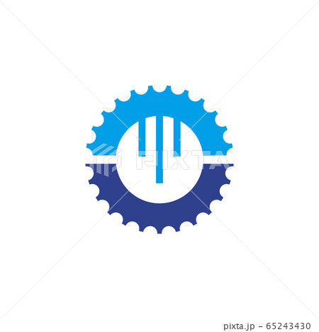 Gear icon logo design for industrial company Gear icon logo design for industrial company 65243430