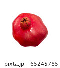 One whole pomegranate fruit isolated on white 65245785