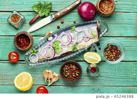 Salted herring fish Salted herring fish 65246388