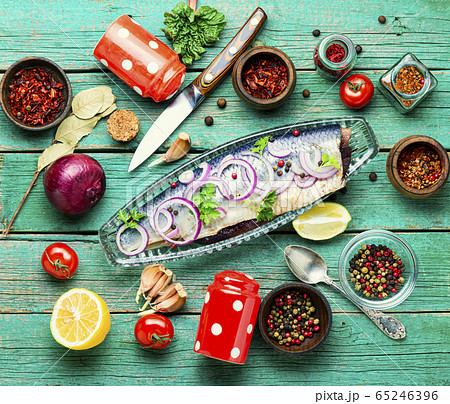 Salted herring fish Salted herring fish 65246396