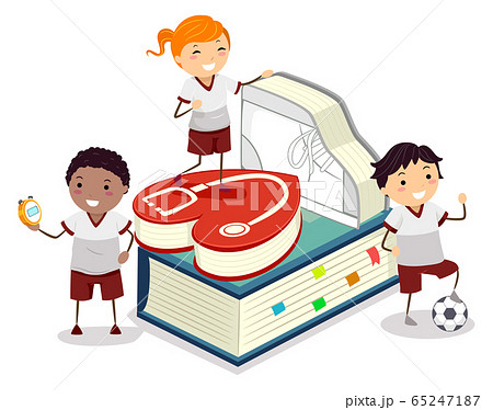 Stickman Kids Health Kid Books Illustration 65247187