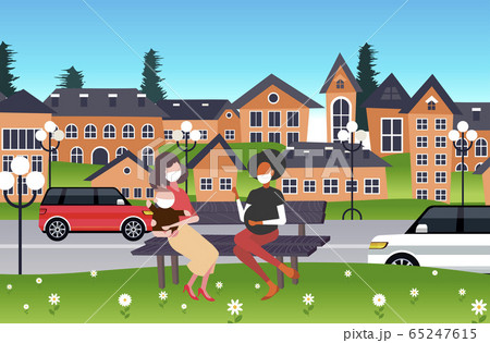 pregnant woman and mother with child wearing face masks to prevent coronavirus pandemic covid-19 pregnant woman and mother with child wearing face masks to prevent coronavirus pandemic covid-19 65247615