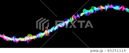 カラフルなデジタルの光線 カラフルなデジタルの光線 65251114