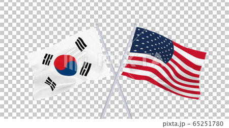 US and South Korea flag - Stock Illustration [65251780] - PIXTA