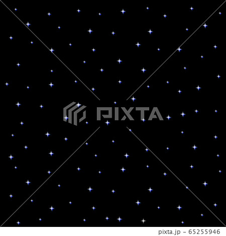 Starry Night Sky Square on Black Backgroundのイラスト素材 [65255946] - PIXTA