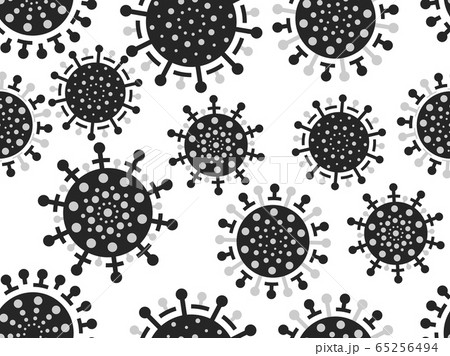 Virus cell seamless pattern, Coronavirus diseaseのイラスト素材 [65256494] - PIXTA