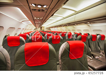 Photo of economy seats inside the aircraft Photo of economy seats inside the aircraft 65257726