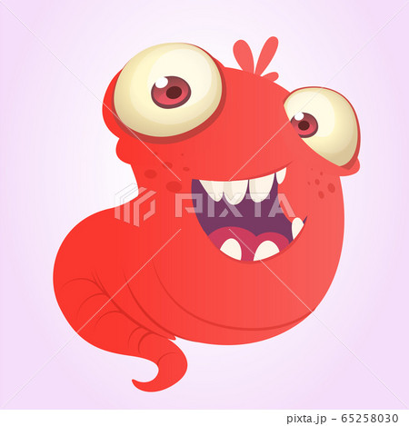 Funny cartoon monster. Vector illustration Funny cartoon monster. Vector illustration 65258030