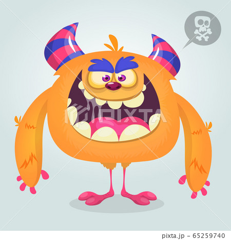 Funny cartoon monster. Vector illustration Funny cartoon monster. Vector illustration 65259740