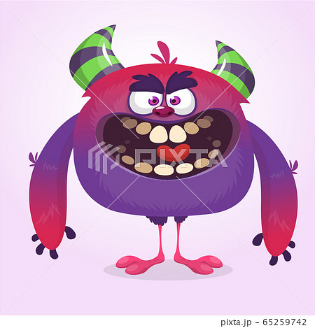 Funny cartoon monster. Vector illustration 65259742