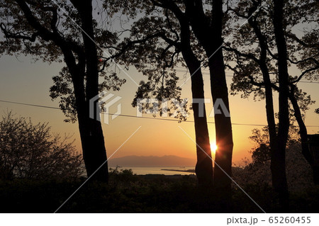 荒尾市 四山神社 夕景、 荒尾市 四山神社 夕景、 65260455