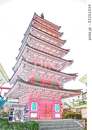相模国分寺七重の塔推定復元模型5 65261034
