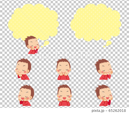 Dreaming cute little boy variation set Dreaming cute little boy variation set 65262018