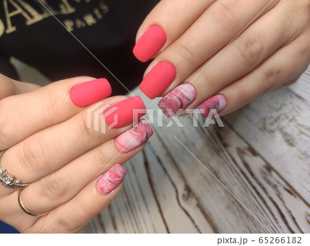 Christmas Nail art manicure. Winter Holiday style 65266182