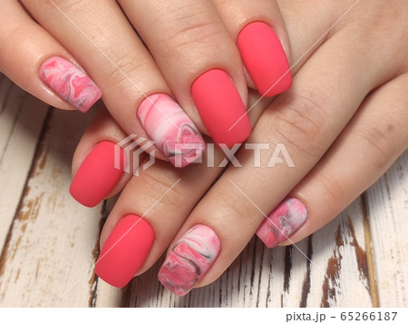 sexy pink manicure on long beautiful nails sexy pink manicure on long beautiful nails 65266187