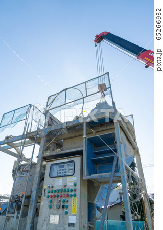 柱状改良　地盤補強　ミキシング状況　セメントスラリー生成　施工管理 65266932