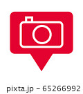 Vector illustration of camera icon. symbol. Allowed to take pictures. Isolated in white background. 65266992