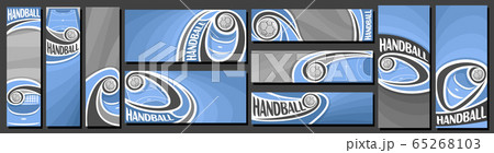 Vector set of Handball Banners 65268103