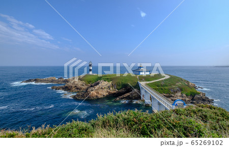 The Pancha island lighthouse, Galicia Spain 65269102