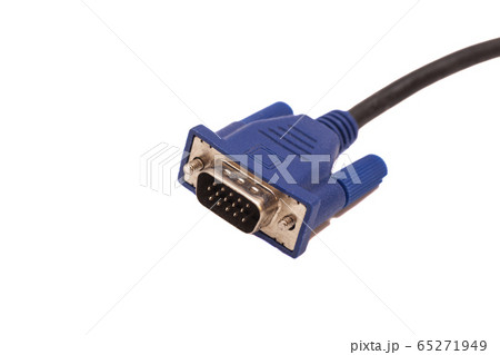 VGA tech pc input cable connector isolated on 65271949