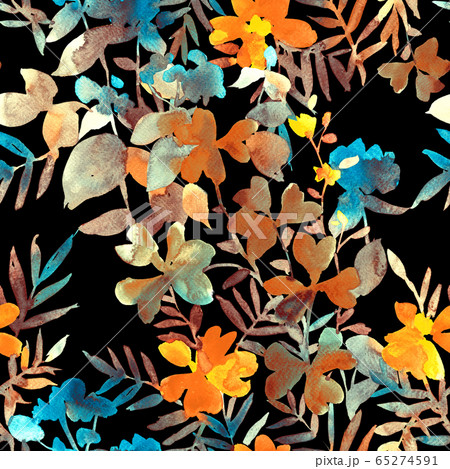 Watercolor floral seamless pattern Watercolor floral seamless pattern 65274591