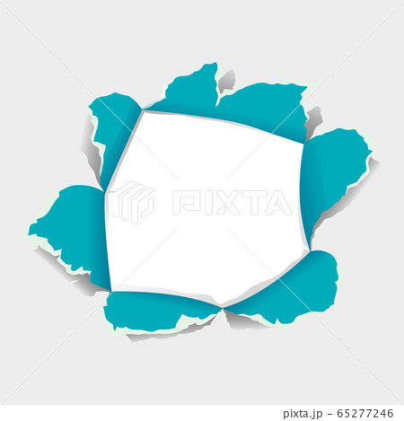 Background template with ripping paper 65277246