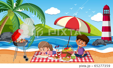 beach scene for kids