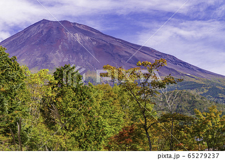 (静岡県)紅葉した西臼塚から望む、富士山 (静岡県)紅葉した西臼塚から望む、富士山 65279237