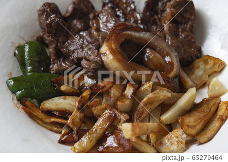 焼き野菜と牛肉 65279464