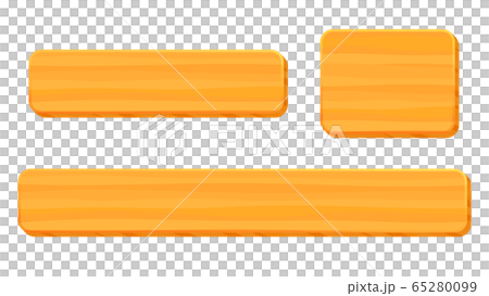 Woodgrain Telop Base Rounded Orange Stock Illustration