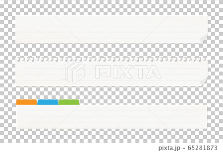 Simple paper telop base, white background, ruled line, 3 piece set Simple paper telop base, white background, ruled line, 3 piece set 65281873
