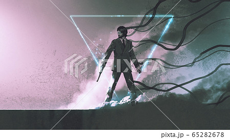 hitman with sci-fi style 65282678