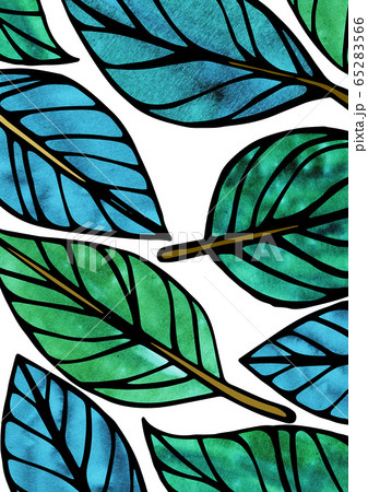 葉っぱ　手書き　イラスト 65283566