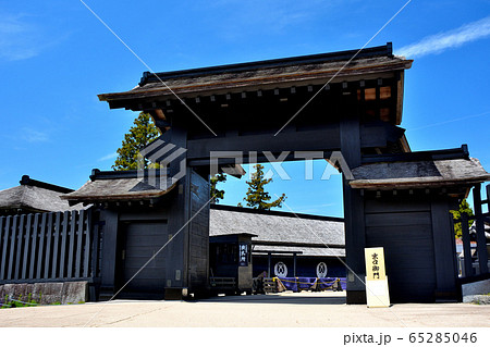 箱根関所跡・関所で威圧するように立ちはだかる京口御門・神奈川・箱根(2) 箱根関所跡・関所で威圧するように立ちはだかる京口御門・神奈川・箱根(2) 65285046