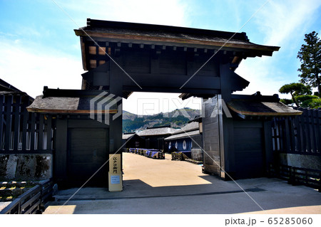 箱根関所跡・江戸からの旅人が見上げたであろう江戸口御門・神奈川・箱根（１） 65285060