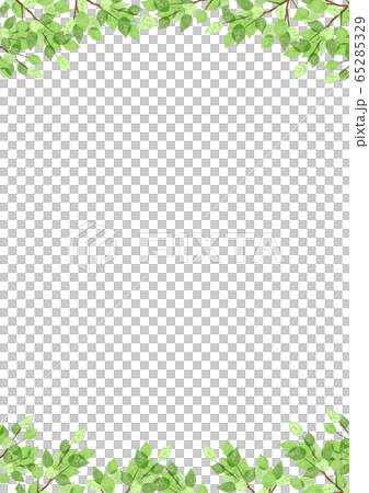 手描き水彩 新緑 縦向き 手描き水彩 新緑 縦向き 65285329
