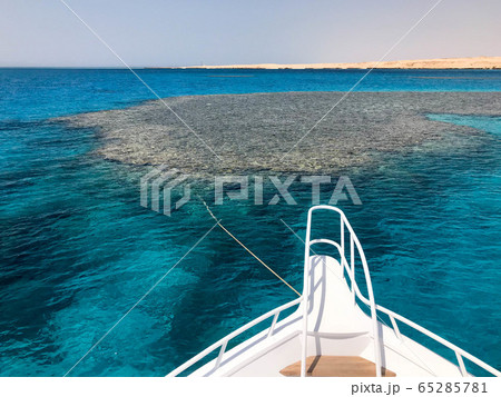 The nose, the front of the white yacht 65285781