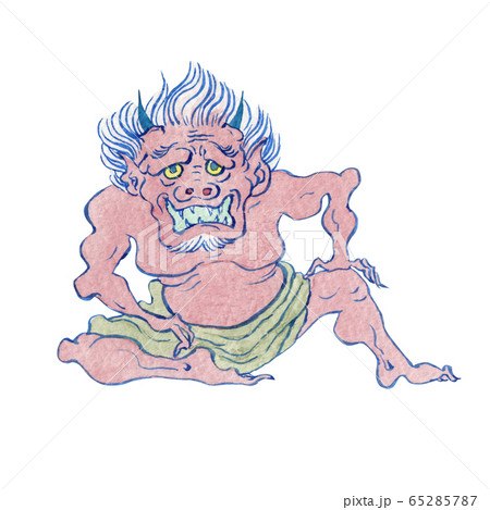 鬼 妖怪 お化け 日本 水彩 イラスト 鬼 妖怪 お化け 日本 水彩 イラスト 65285787