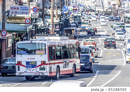 京都　路線バス　四条通 65286505