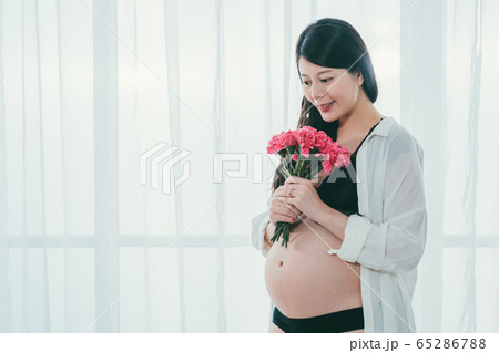 Sexy Pregnant Woman Lingerie Stylish Sexy Stock Photo 247412866