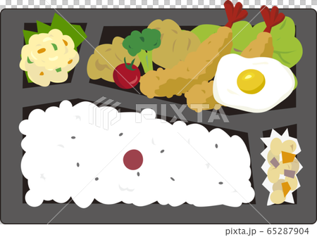 Shrimp fly lunch vector Shrimp fly lunch vector 65287904