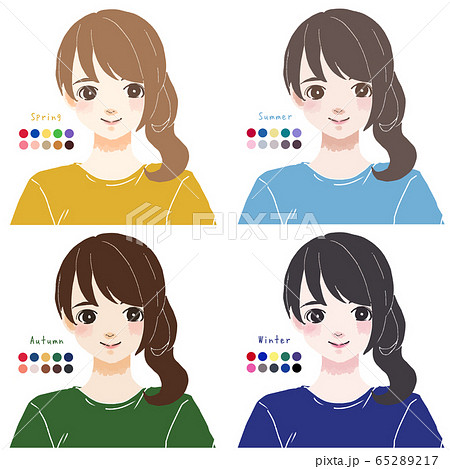 パーソナルカラー全種まとめ主線なし パーソナルカラー全種まとめ主線なし 65289217