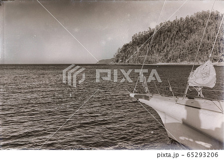 concept of sport and  relax    in the  catamaran  65293206