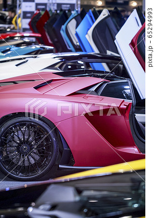 韓国 自動車 スポーツカーの写真素材